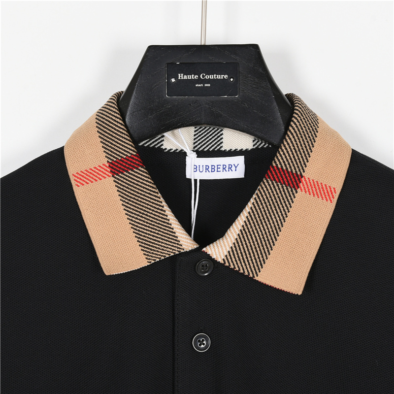 Burberry/巴宝莉 经典领口格纹短袖POLO衫