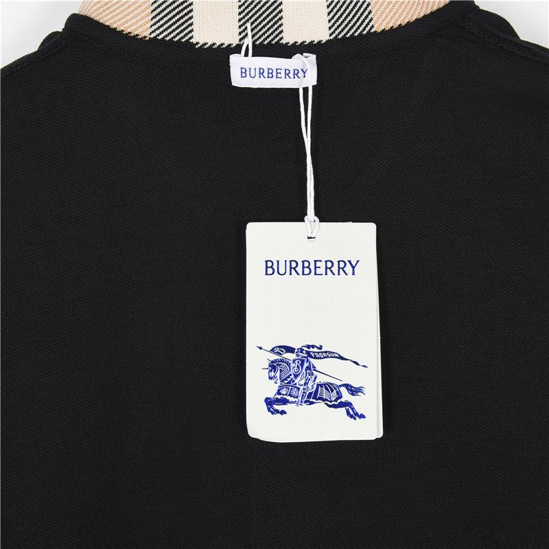 Burberry/巴宝莉 经典领口格纹短袖POLO衫