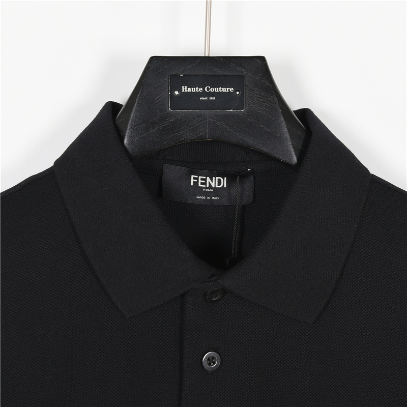 Fendi/芬迪 25SS新款双F压纹短袖POLO衫
