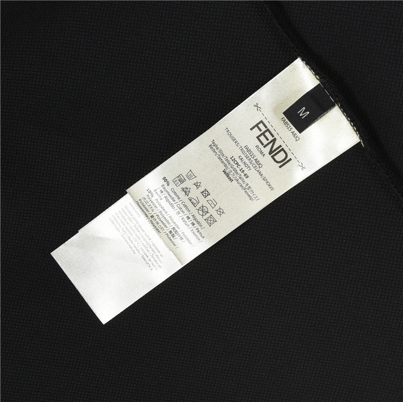 Fendi/芬迪 25SS新款双F压纹短袖POLO衫