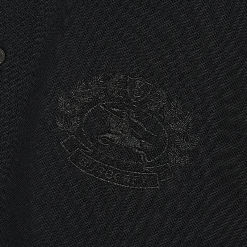 Burberry/巴宝莉 25SS新款刺绣麦穗战马短袖POLO衫