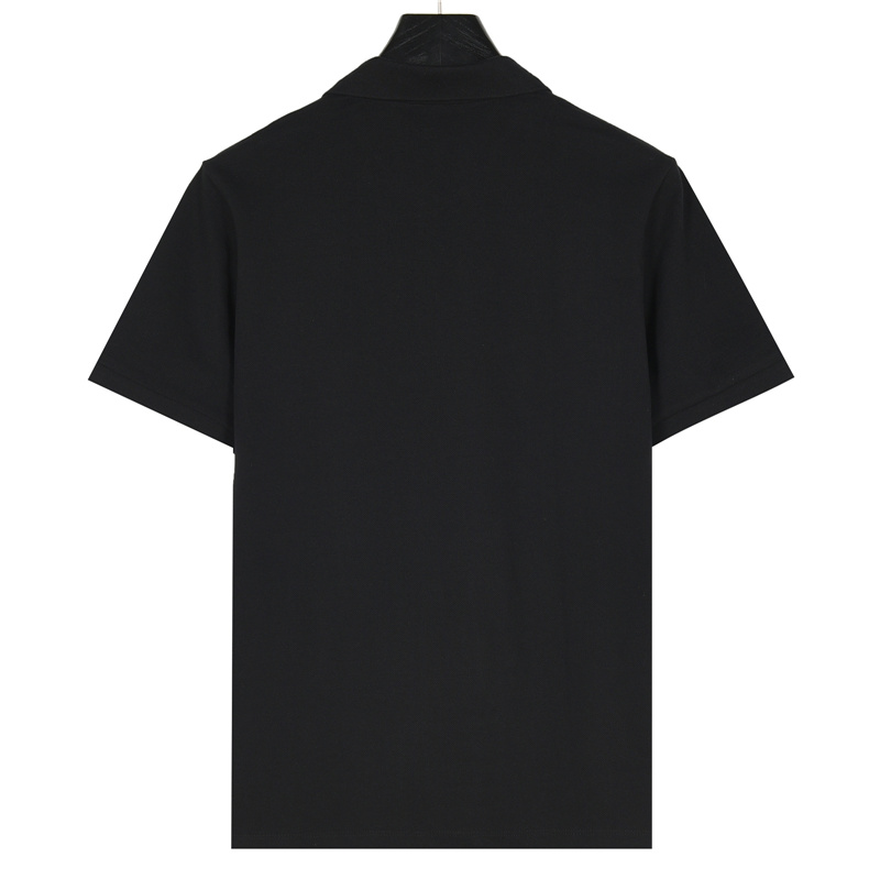 Prada/普拉达 25SS新款红条半拉链短袖POLO衫