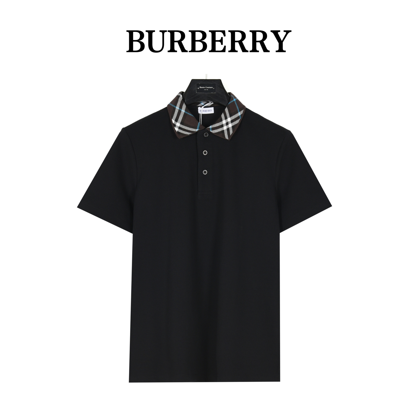 Burberry/巴宝莉 25SS新款领口格纹短袖POLO衫