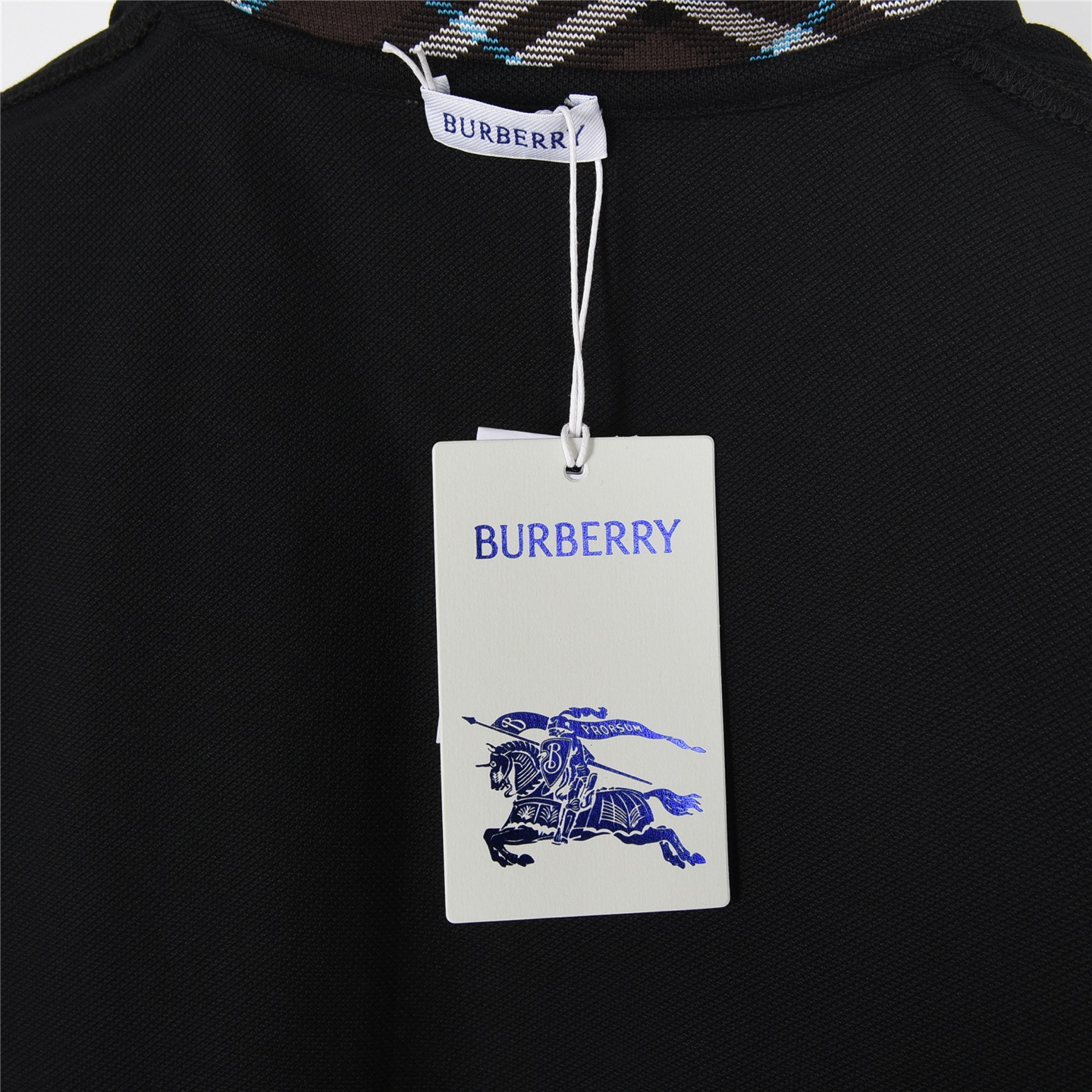 Burberry/巴宝莉 25SS新款领口格纹短袖POLO衫