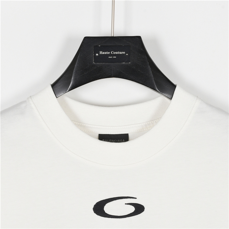 Balenciaga/巴黎世家 新款刺绣01号篮球短袖