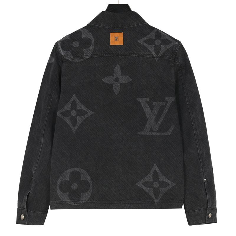 LouisVuitton/路易威登 渐变老花图案牛仔外套