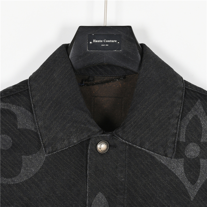 LouisVuitton/路易威登 渐变老花图案牛仔外套