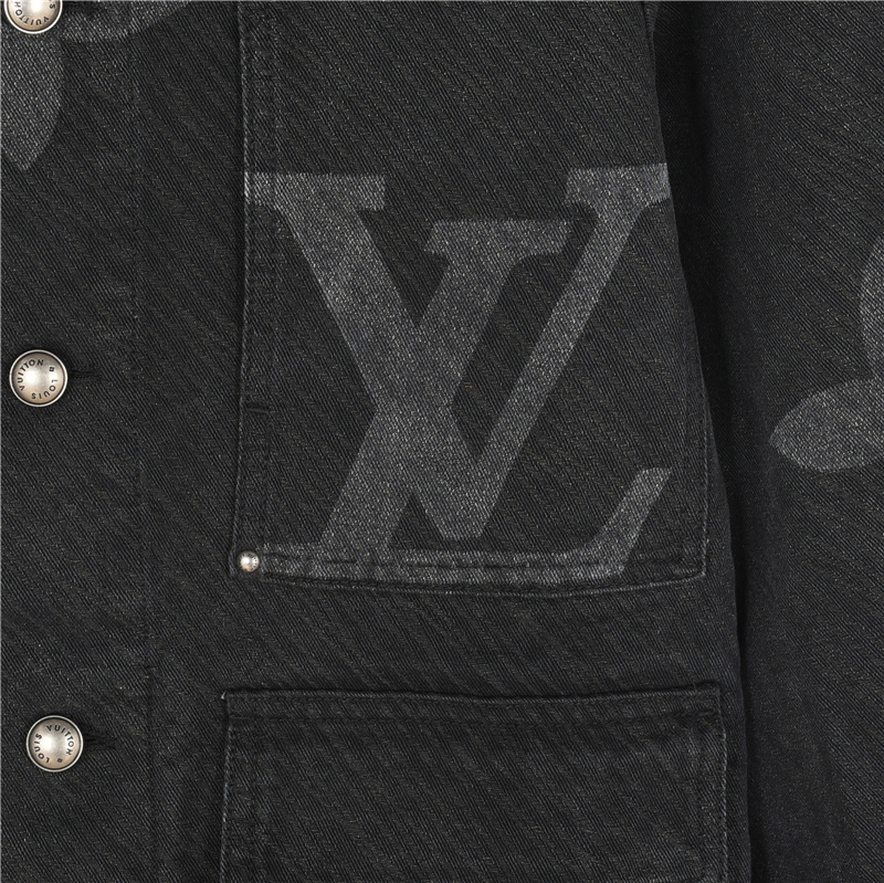 LouisVuitton/路易威登 渐变老花图案牛仔外套