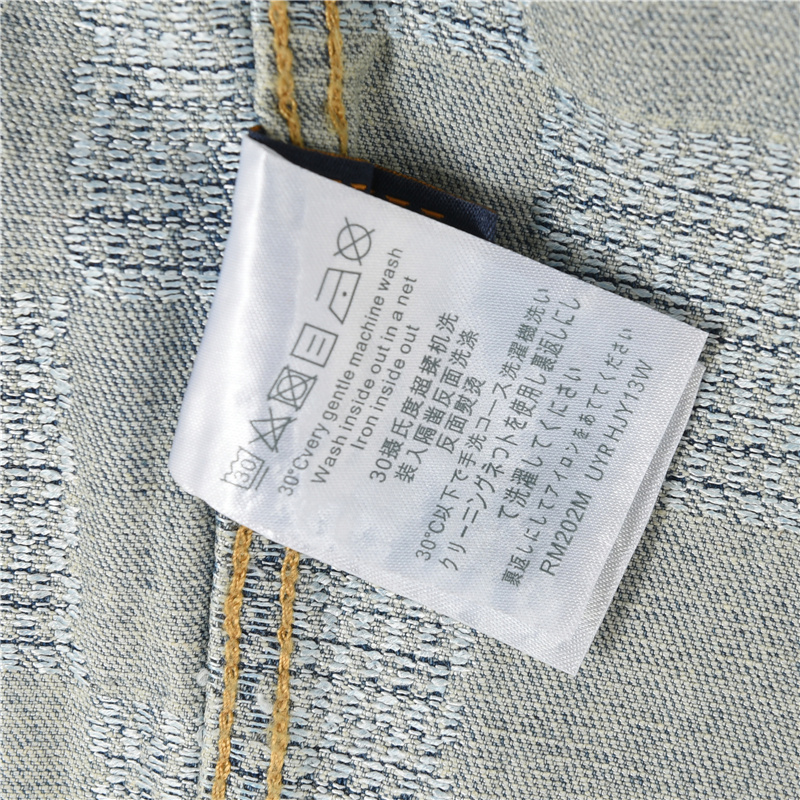 LouisVuitton/路易威登 24SS 格纹老花烫钻牛仔外套