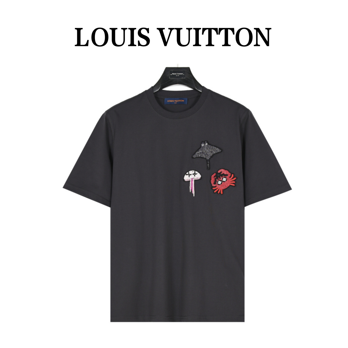 LouisVuitton/路易威登 海洋动物串珠短袖