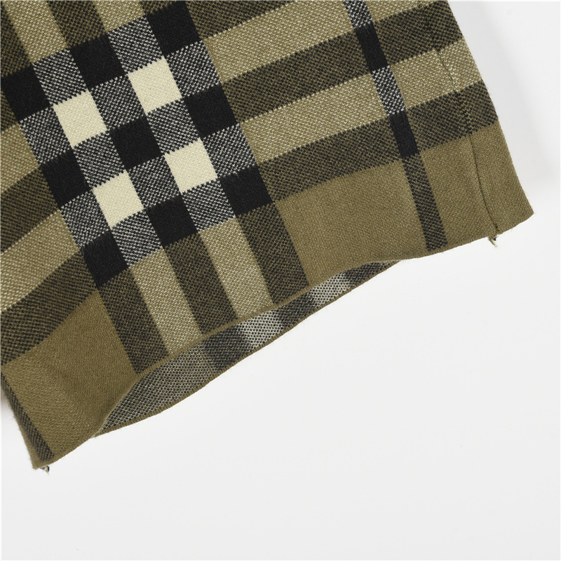 巴宝莉/Burberry 24ss经典大格纹针织短裤