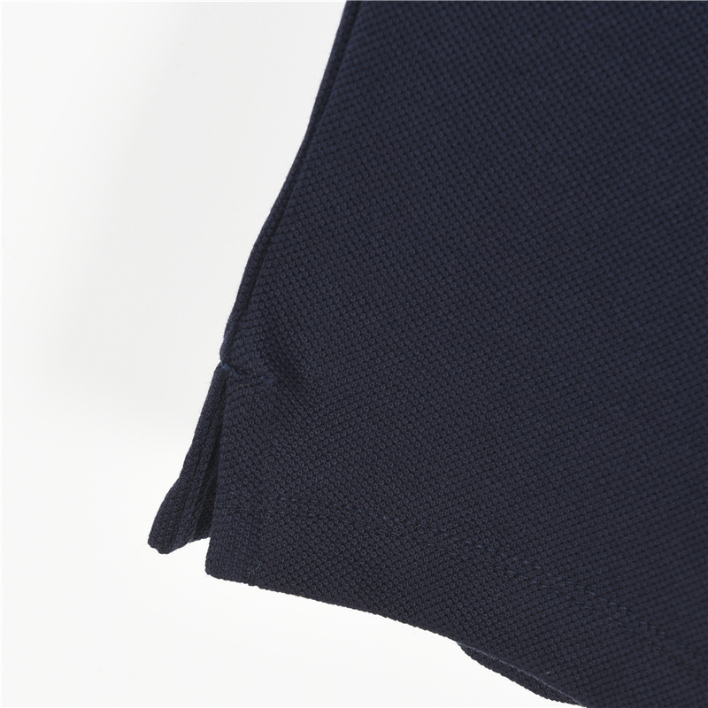 Gucci/古驰 25SS 领口拼接撞色短袖Polo衫 黑色 灰色