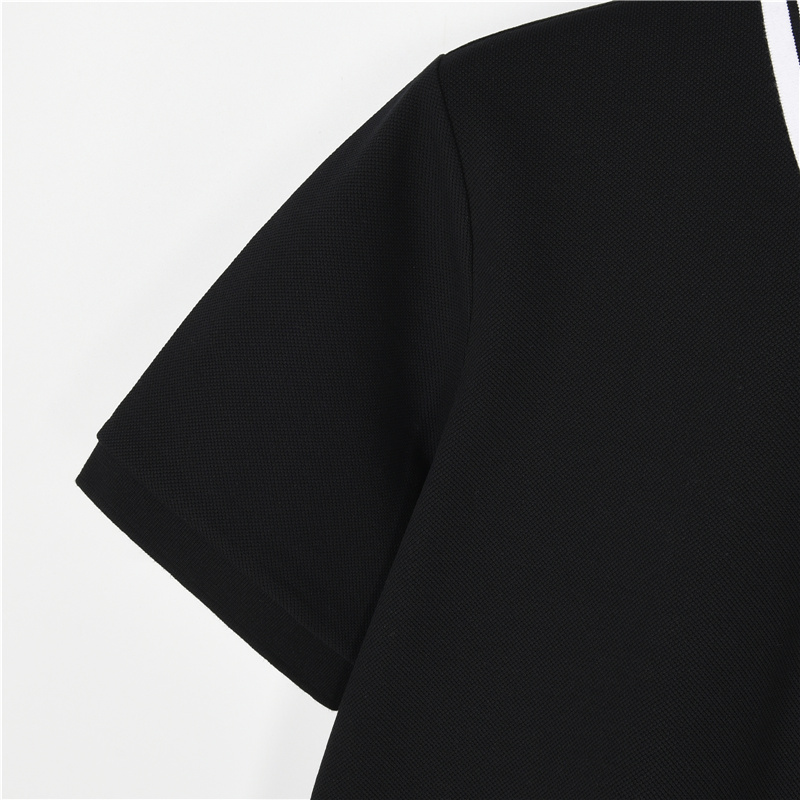 Gucci/古驰 25SS 口袋双G刺绣领口撞色短袖Polo衫