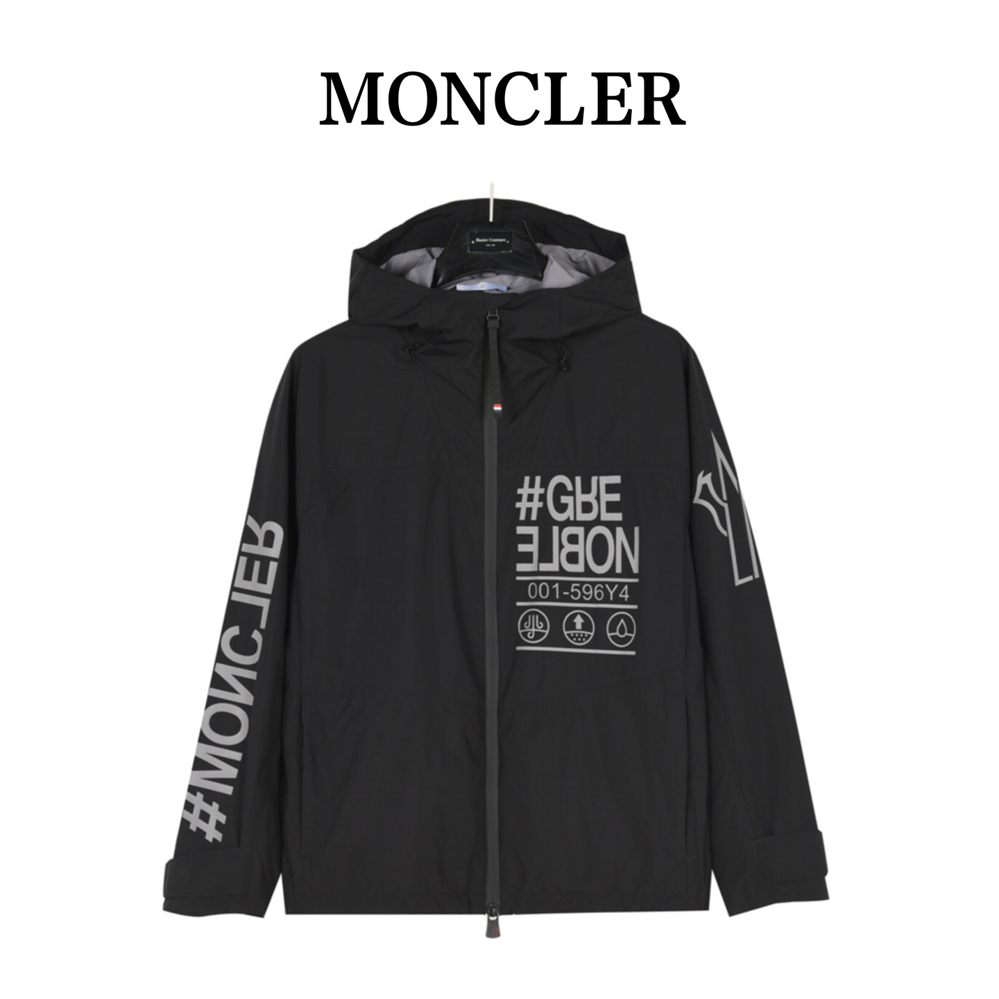Moncler/蒙口胸前字母印花轻薄外套