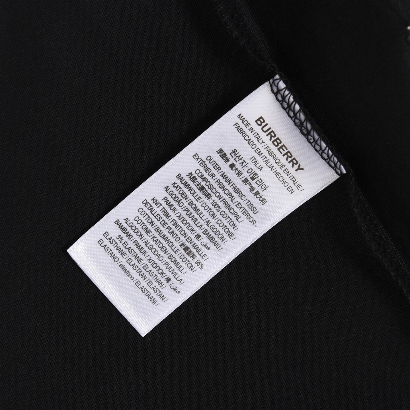 Burberry/巴宝莉 25ss 下摆格纹战马贴布短袖