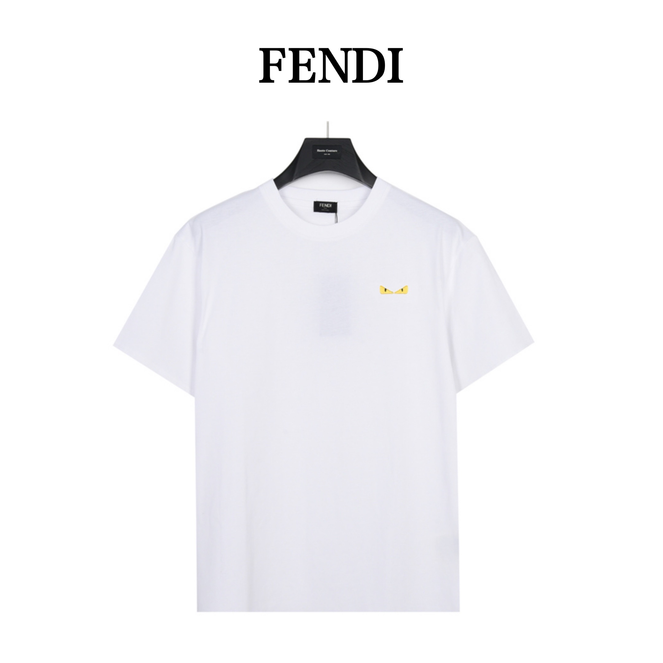 Fendi/芬迪 小怪兽眼睛刺绣短袖T恤