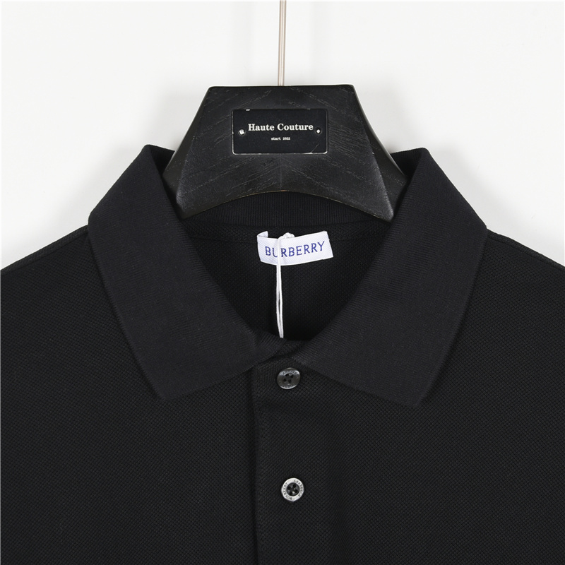 Burberry/巴宝莉BBR 下摆贴布战马短袖polo衫