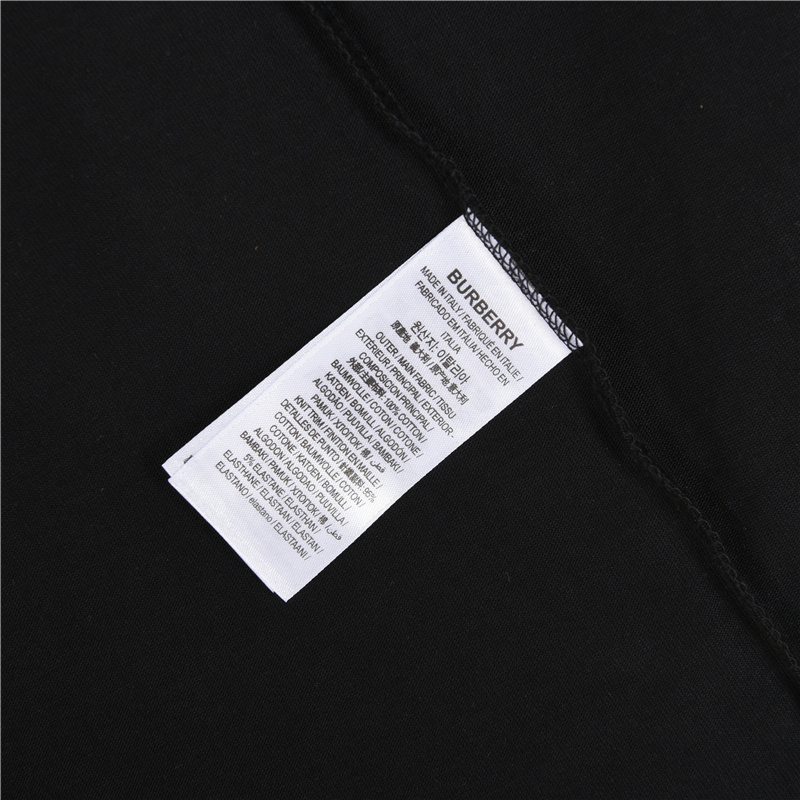 Burberry/巴宝莉 领口织带拼接长袖黑色 白色-Chinese UA Cheap High Quatity Brand Clothes Bags handbags Sneakers wholesale wholesaler seller from China Factory suppliers Fashion Clothing Shoes best Quality Beautiful Price Burberry/巴宝莉 领口织带拼接长袖黑色 白色