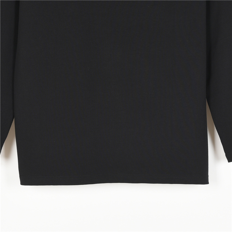 Burberry/巴宝莉 领口织带拼接长袖黑色 白色-Chinese UA Cheap High Quatity Brand Clothes Bags handbags Sneakers wholesale wholesaler seller from China Factory suppliers Fashion Clothing Shoes best Quality Beautiful Price Burberry/巴宝莉 领口织带拼接长袖黑色 白色