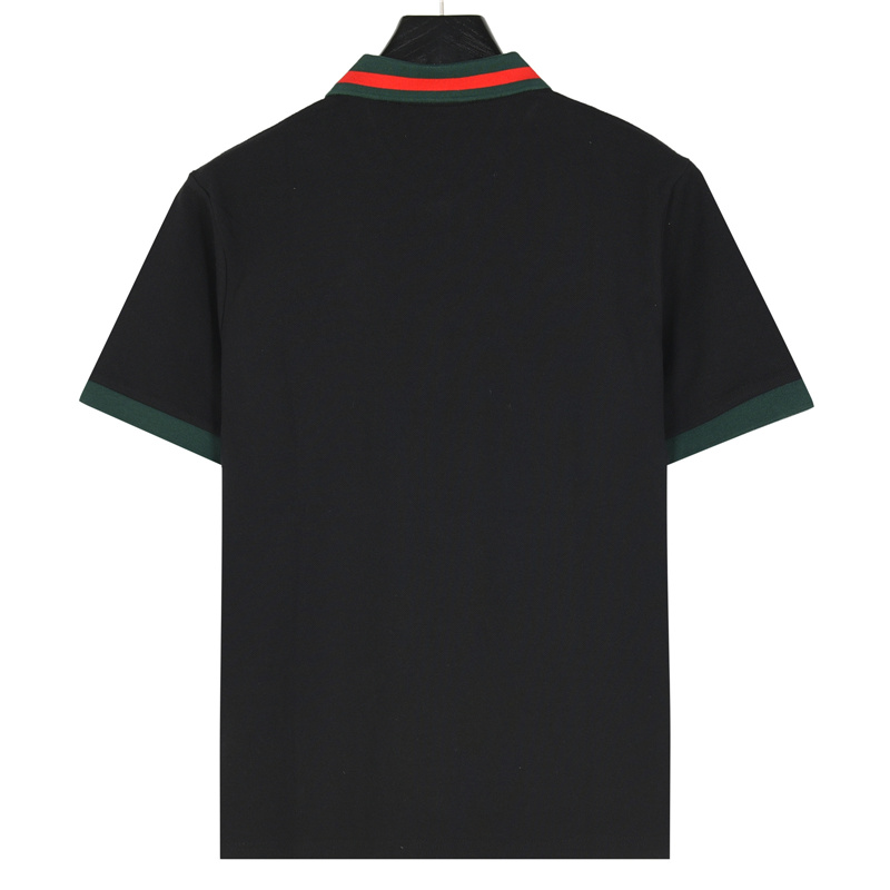 Gucci/古驰 G家彩条领短袖Polo衫