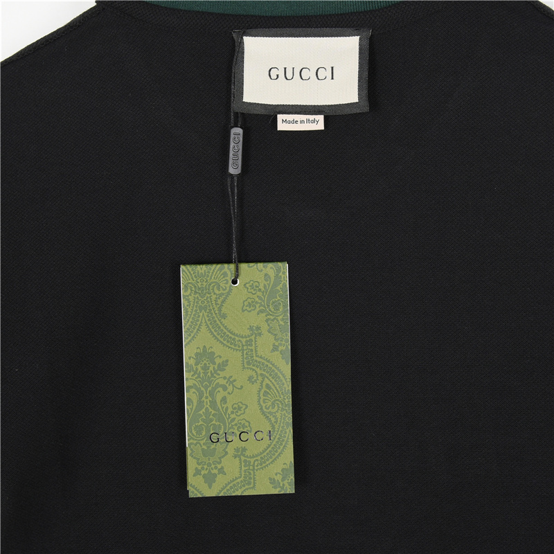 Gucci/古驰 G家彩条领短袖Polo衫