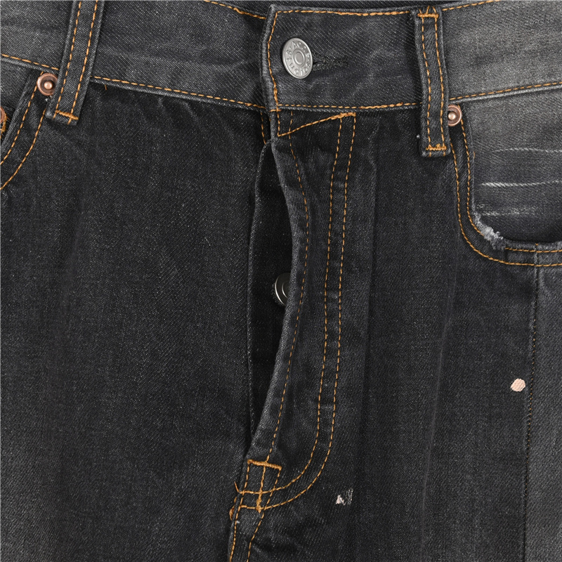 AcneStudios 25新款水洗手绘泼墨牛仔裤