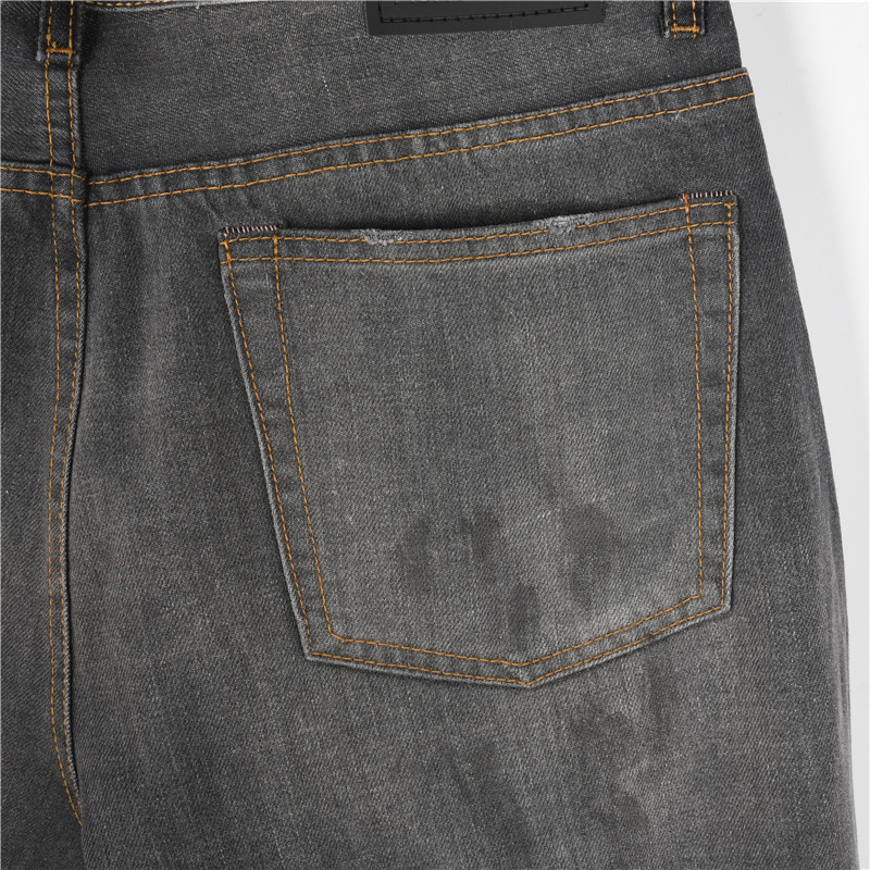 AcneStudios 25新款水洗手绘泼墨牛仔裤