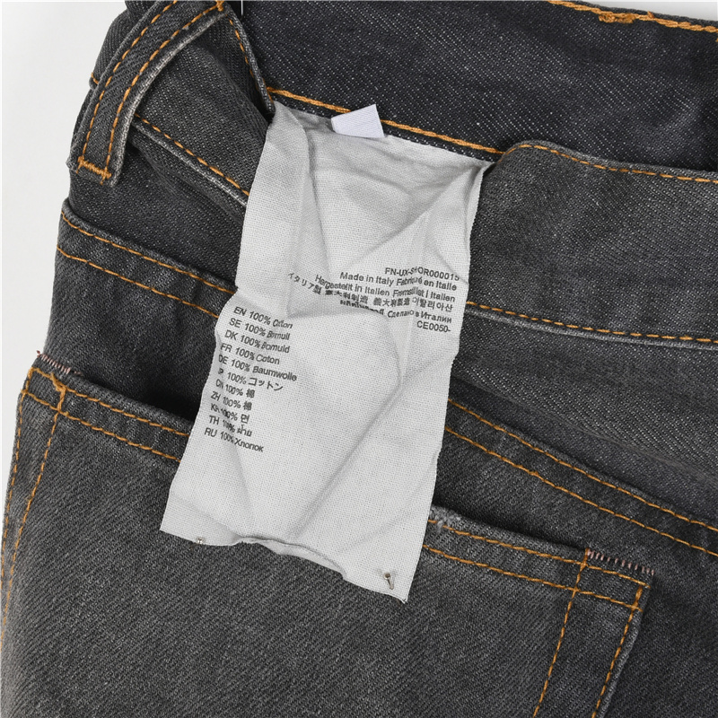 AcneStudios 25新款水洗手绘泼墨牛仔裤