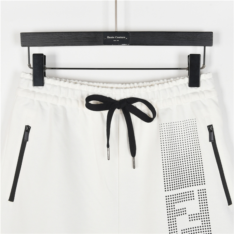 Fendi/芬迪 单边波点双F短裤 黑色 白色 米色 浅蓝-莆田鞋,莆田鞋货源,高仿鞋,高仿鞋货源,安福档口,莆田高仿鞋,莆田鞋批发,高仿鞋批发,莆田高仿运动鞋,高仿运动鞋,莆田运动鞋 Fendi/芬迪 单边波点双F短裤 黑色 白色 米色 浅蓝