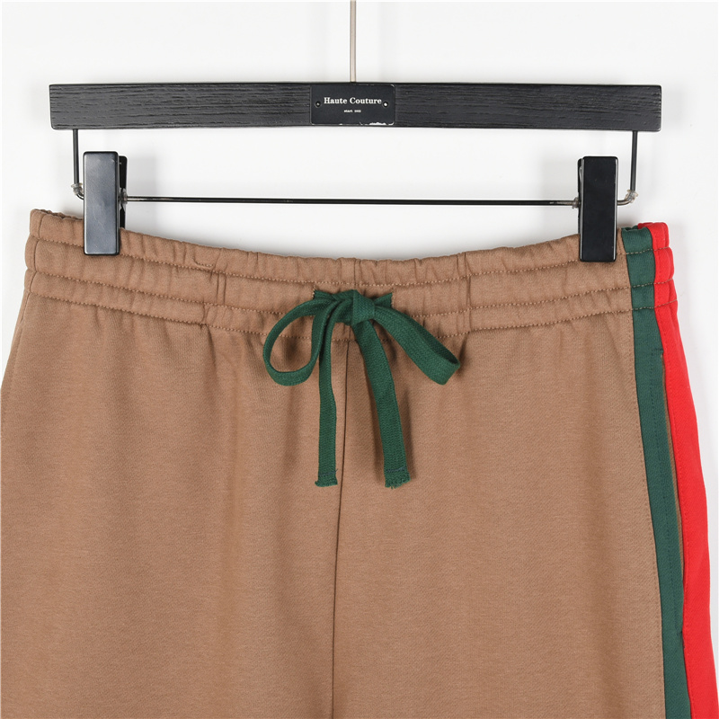 Gucci/古驰 侧边织带双G刺绣字母短裤