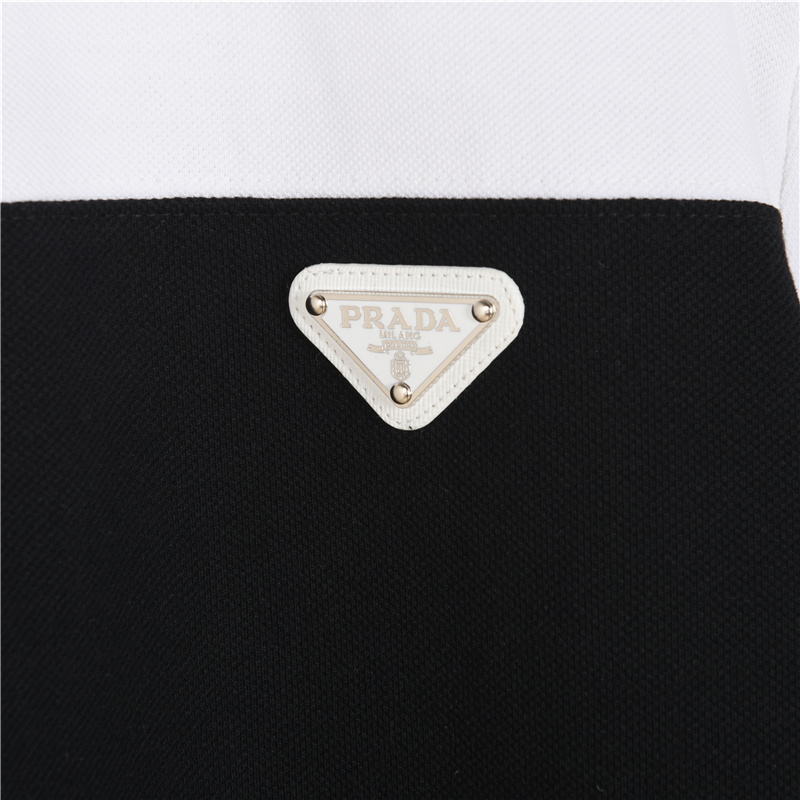 Prada/普拉达 简约拼接短袖polo衫