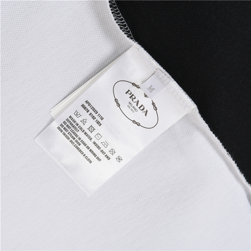 Prada/普拉达 简约拼接短袖polo衫