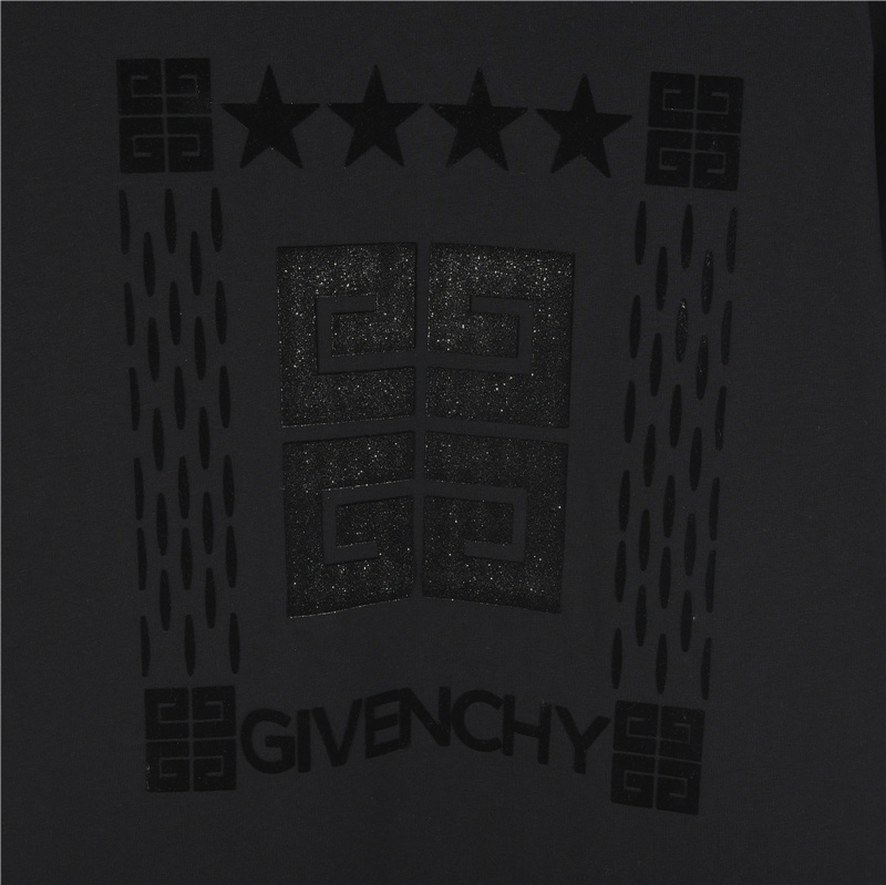 Givenchy/纪梵希 植绒字母亮片logo短袖
