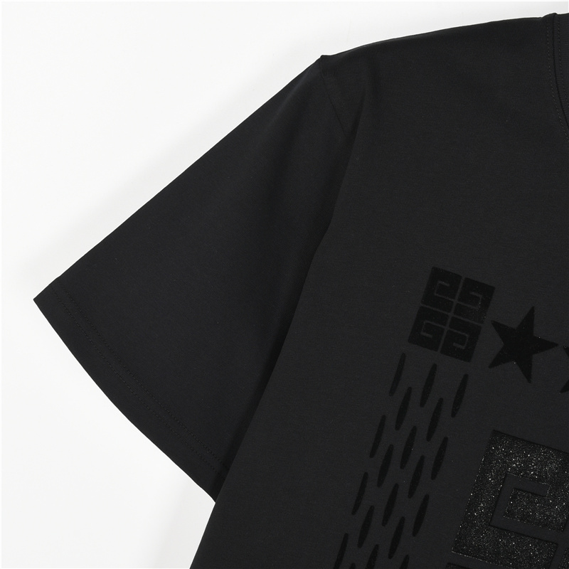 Givenchy/纪梵希 植绒字母亮片logo短袖