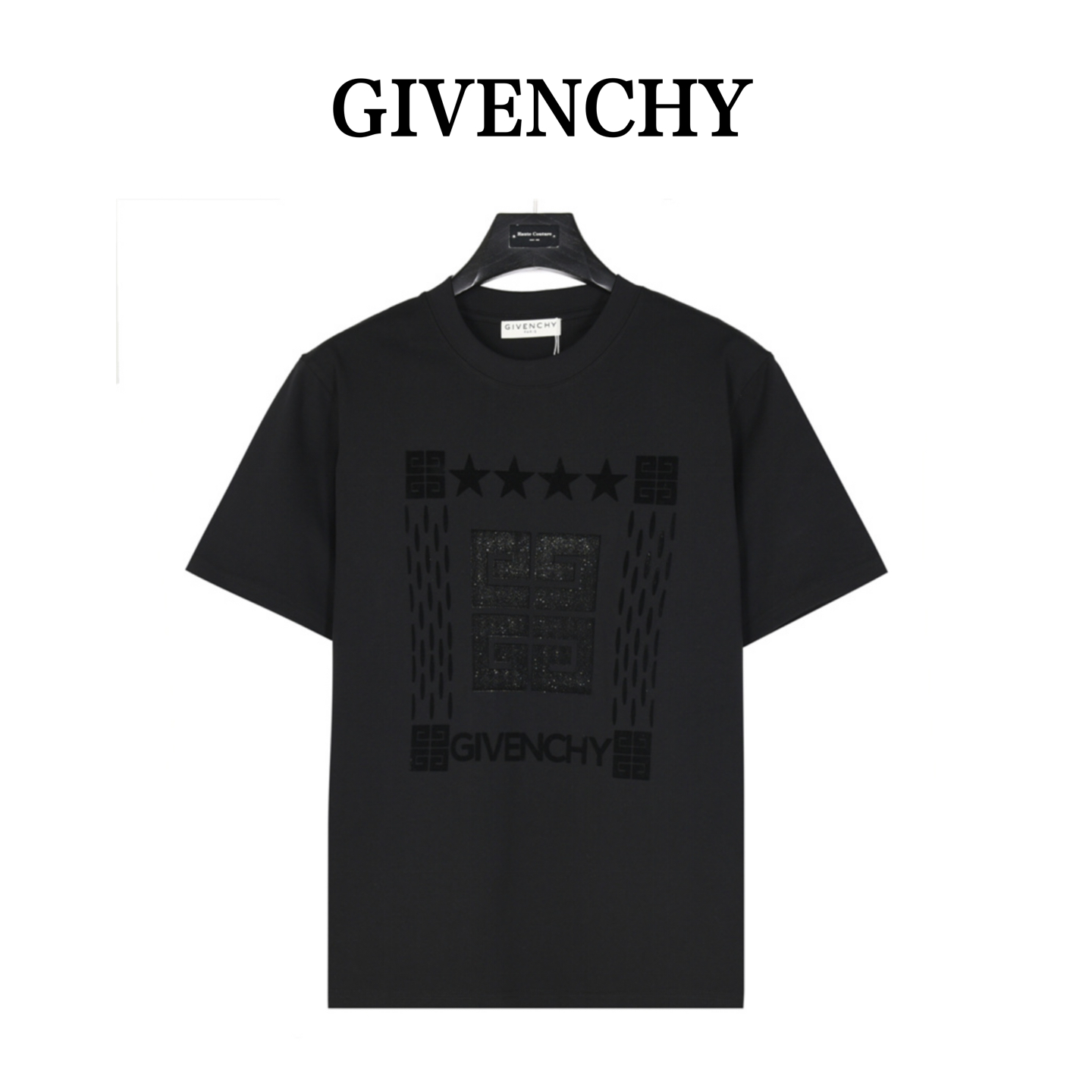 Givenchy/纪梵希 植绒字母亮片logo短袖