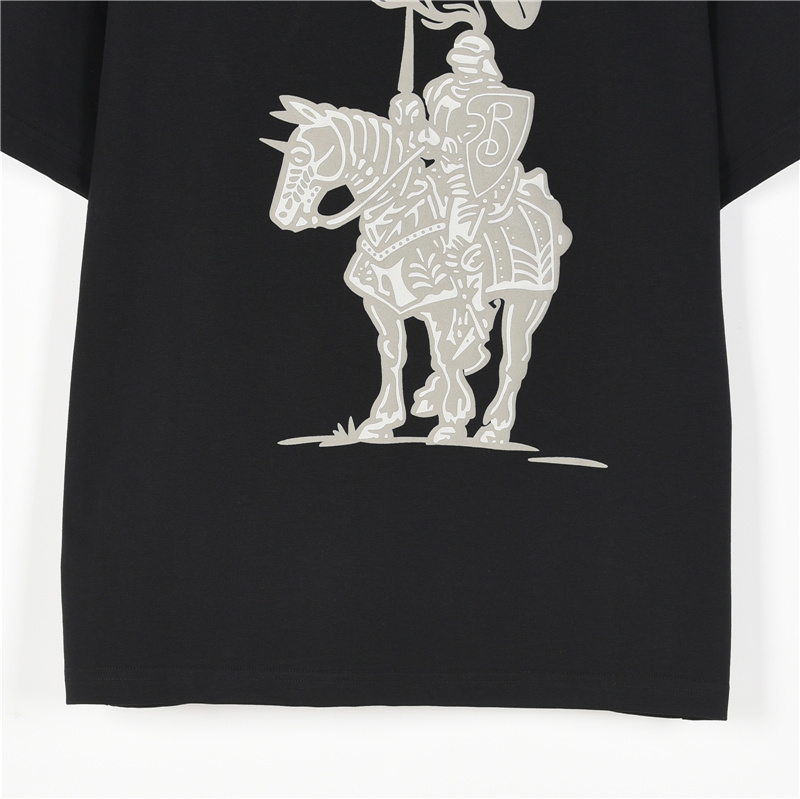 Burberry/巴宝莉 骑士战马发泡短袖 黑色 杏色-Chinese UA Cheap High Quatity Brand Clothes Bags handbags Sneakers wholesale wholesaler seller from China Factory suppliers Fashion Clothing Shoes best Quality Beautiful Price Burberry/巴宝莉 骑士战马发泡短袖 黑色 杏色