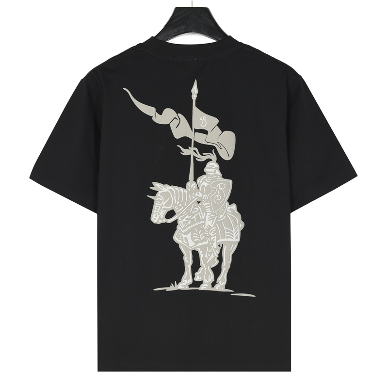 Burberry/巴宝莉 骑士战马发泡短袖 黑色 杏色-Chinese UA Cheap High Quatity Brand Clothes Bags handbags Sneakers wholesale wholesaler seller from China Factory suppliers Fashion Clothing Shoes best Quality Beautiful Price Burberry/巴宝莉 骑士战马发泡短袖 黑色 杏色