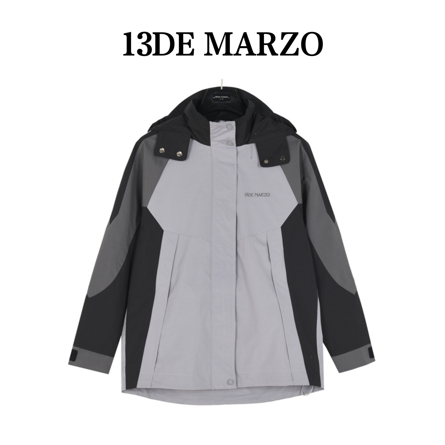 13DeMarzo 后背小熊冲锋衣外套