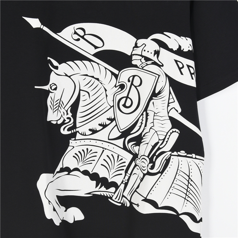 Burberry/巴宝莉 发泡战马短袖 黑色 白色-Chinese UA Cheap High Quatity Brand Clothes Bags handbags Sneakers wholesale wholesaler seller from China Factory suppliers Fashion Clothing Shoes best Quality Beautiful Price Burberry/巴宝莉 发泡战马短袖 黑色 白色