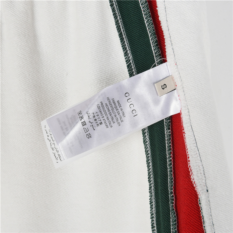 Gucci/古驰 侧边织带双G刺绣字母短裤