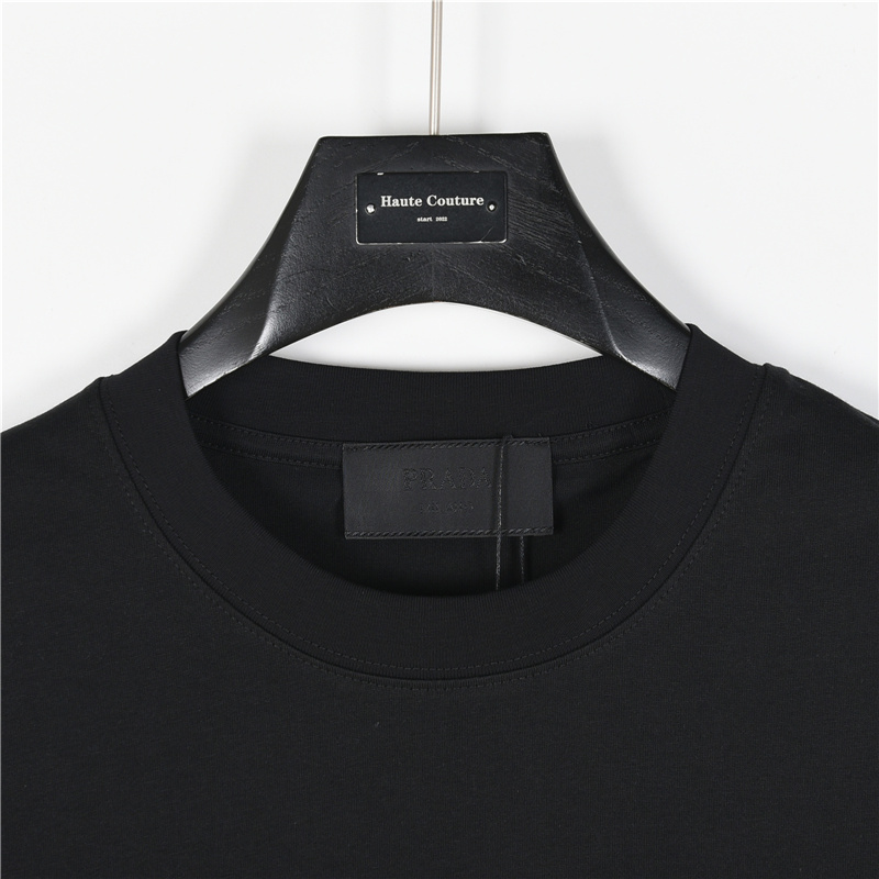 Prada/普拉达 胸前拼色logo短袖