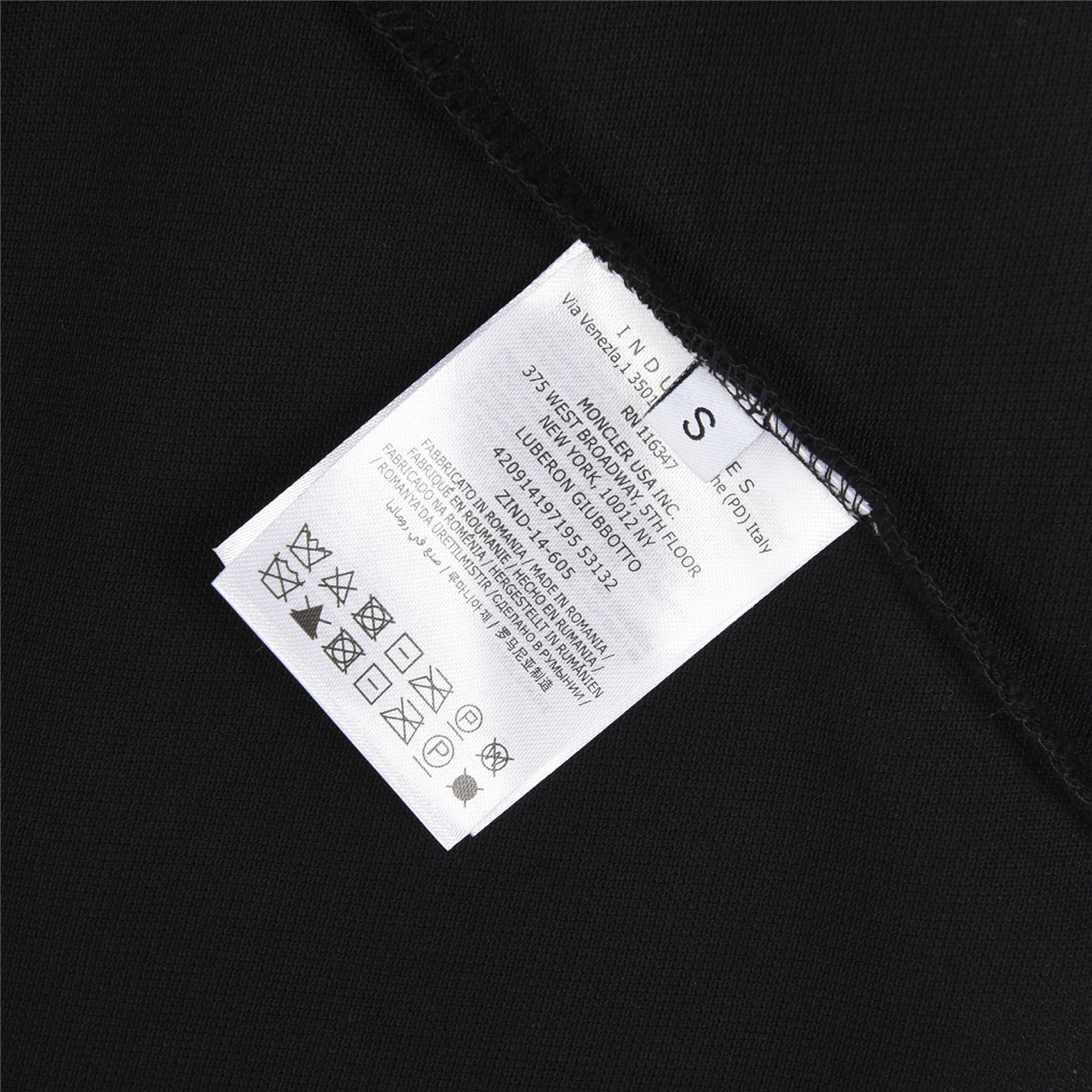 Moncler/蒙口 经典小标领口织带短袖polo衫