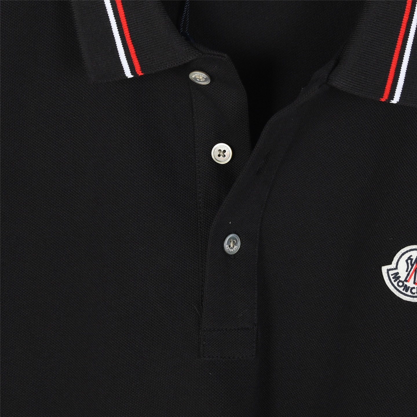 Moncler/蒙口 经典小标领口织带短袖polo衫