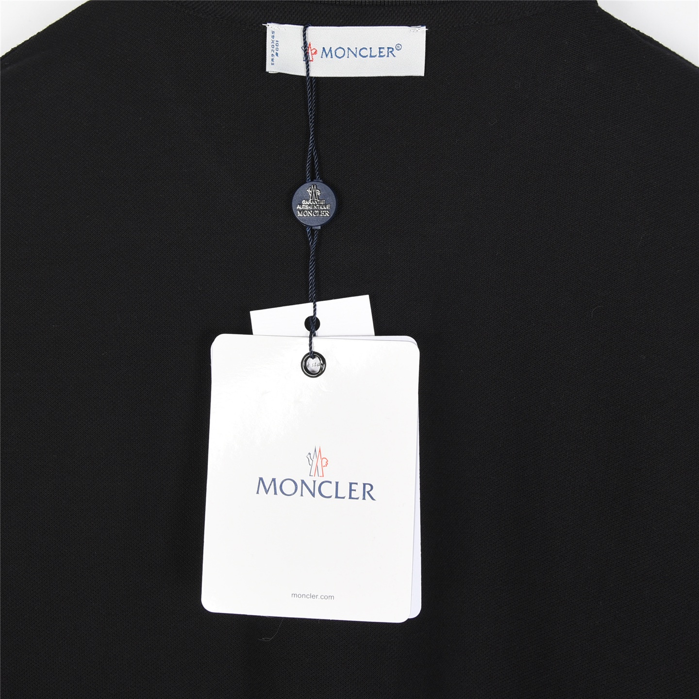 Moncler/蒙口 经典小标领口织带短袖polo衫