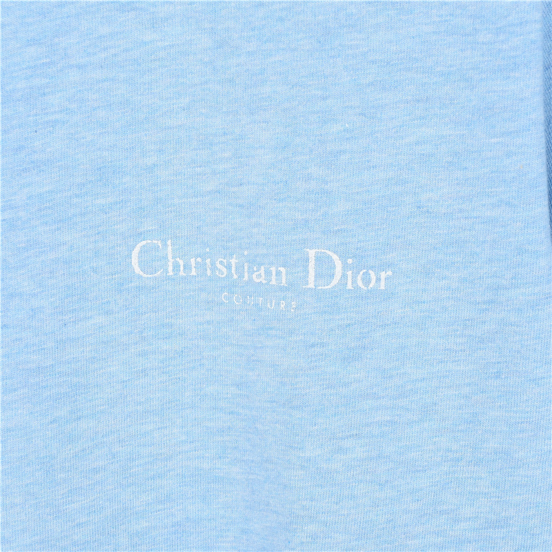 Dior/迪奥 水洗磨破前后字母印花短袖