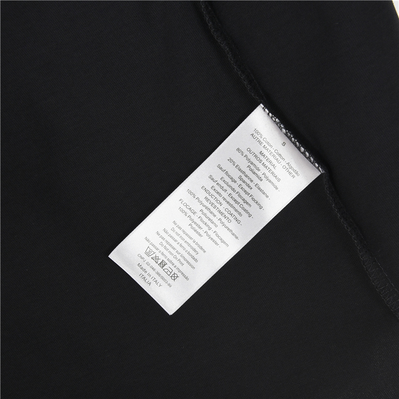 Dior/迪奥 水洗磨破前后字母印花短袖