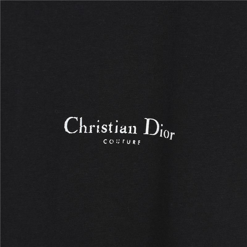 Dior/迪奥 水洗磨破前后字母印花短袖