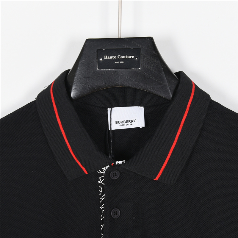 Burberry/巴宝莉 胸口方标字母短袖polo衫