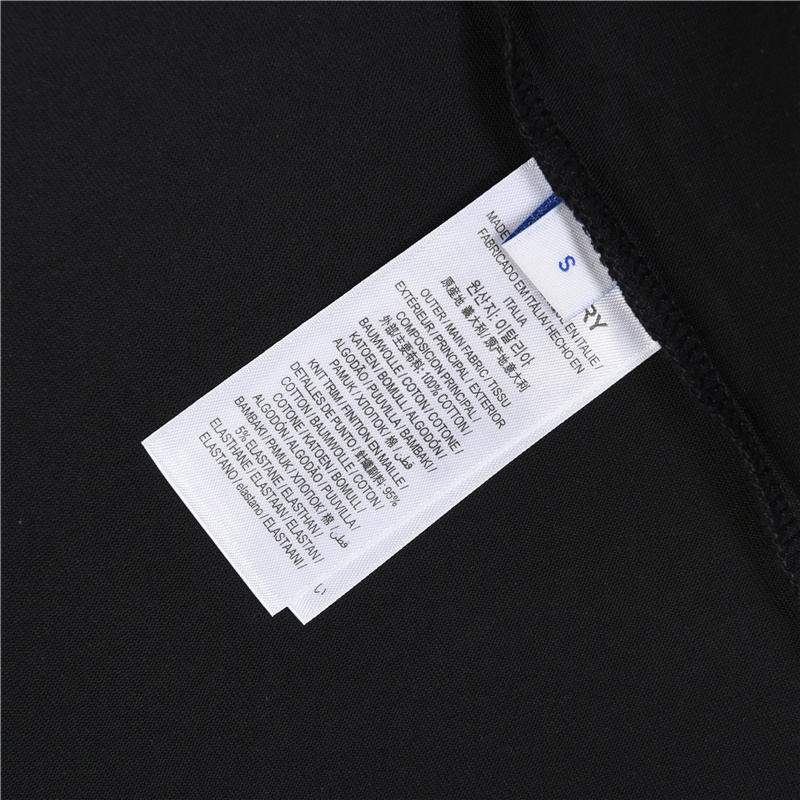 Burberry/巴宝莉 蓝色战马刺绣短袖T恤
