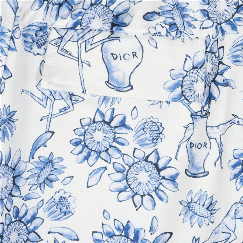Dior/迪奥 青花瓷风满印短裤
